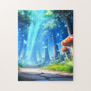 paddenstoelbos legpuzzel