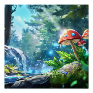 paddenstoelbos perfect poster