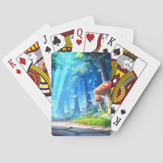 paddenstoelbos pokerkaarten (Achterkant)