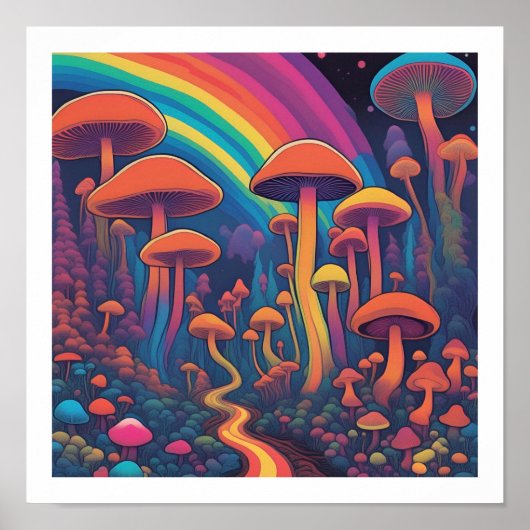paddenstoelbos poster (Voorkant)