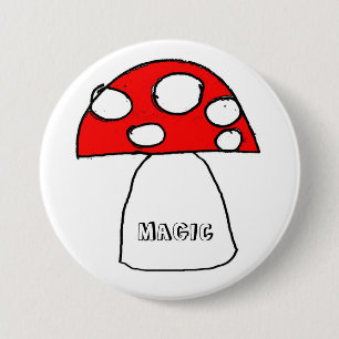 PaddenstoelButton Ronde Button 7,6 Cm