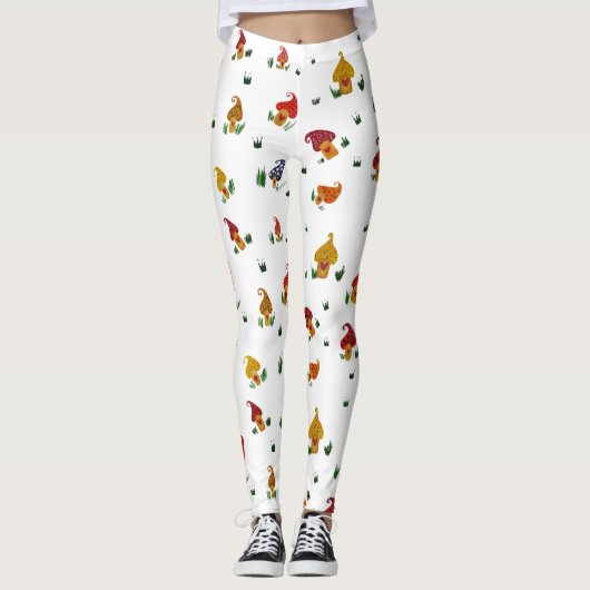 Paddenstoelen aangepaste Leggings (Voorkant)