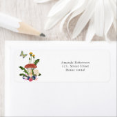 Paddenstoelen baby shower etiket (Insitu)