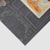 Paddenstoelen Black Ephemera Cottcore-ontkoppeling Tissuepapier (Detail)