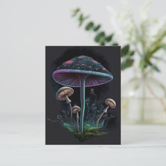 paddenstoelen briefkaart (Staand voorkant)