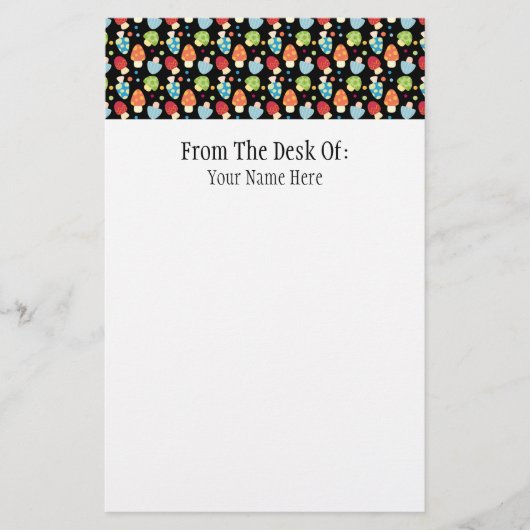 paddenstoelen briefpapier (Voorkant)