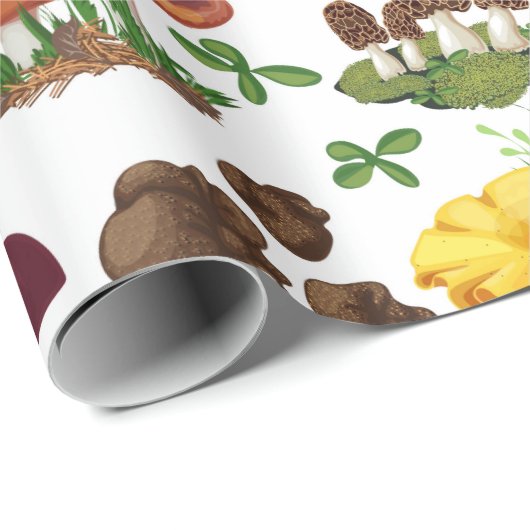 paddenstoelen cadeaupapier (Rol Hoek)