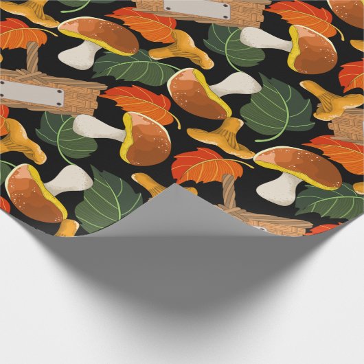 paddenstoelen cadeaupapier (Hoek)