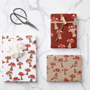 Paddenstoelen Cadeauset Inpakpapier Vel
