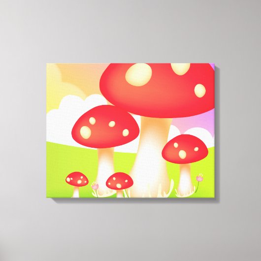 paddenstoelen canvas afdruk (Voorkant)
