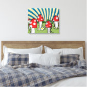 Paddenstoelen Canvas Afdruk (Insitu (Slaapkamer))