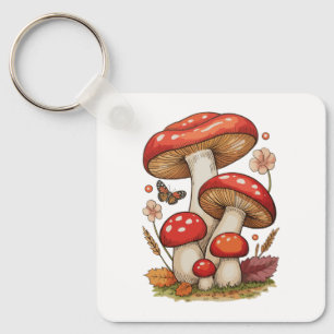 Paddenstoelen Cottagecore Sublimatie Goblincore Sleutelhanger