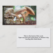 paddenstoelen dansen visitekaartje (Voorkant / Achterkant)