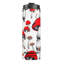 Paddenstoelen drijvend grillig, wit, rood