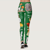 Paddenstoelen (eetbare en medicinale) leggings (Achterkant)