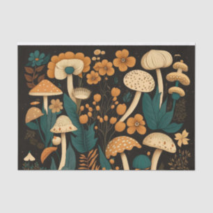 Paddenstoelen en Collectie van Flora Tissuepapier