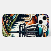paddenstoelen en disc golfbaan Ai Art Case-Mate iPhone Case (Achterkant (horizontaal))