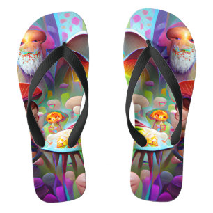 Paddenstoelen en vervalsingen Aangepaste Creëer Te Teenslippers