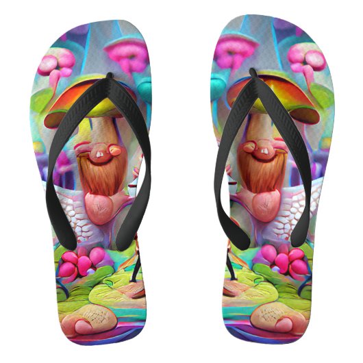 Paddenstoelen en vervalsingen Aangepaste Creëer Te Teenslippers (Voetbed)
