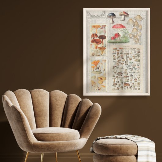Paddenstoelen Forest Ephemera Cottcore-ontkoppelin Tissuepapier