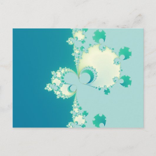 Paddenstoelen Fractal Briefkaart (Voorkant)