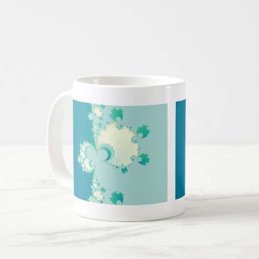 Paddenstoelen Fractal Koffiemok (Voorkant links)