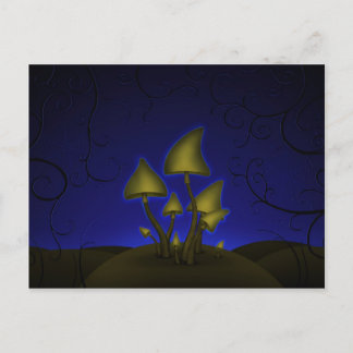 Paddenstoelen (Halloween Night) Briefkaart