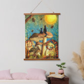 paddenstoelen hangend wandkleed (Slaapkamer)