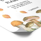 Paddenstoelen herfst Mon-osa bar Poster (Hoek)