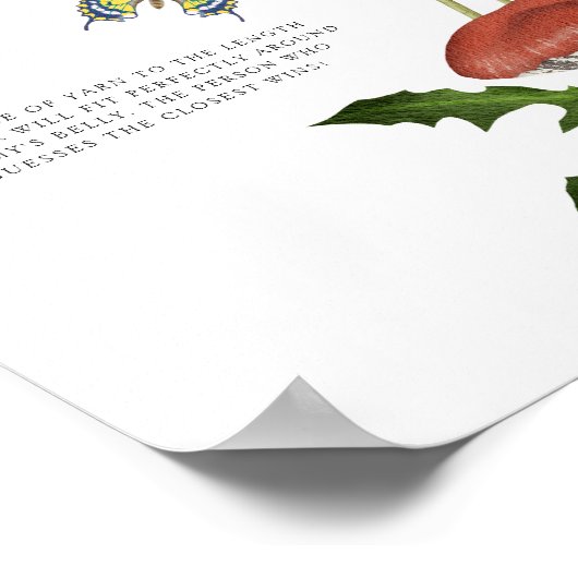 Paddenstoelen - hoe groot is mama's buik spel poster (Hoek)