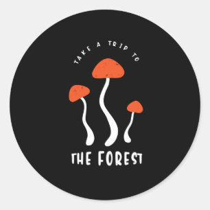 Paddenstoelen Humor Grappige gezegden Paddenstoel  Ronde Sticker