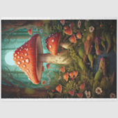 Paddenstoelen in Bos 2 Decoupage Papier (Voorkant)