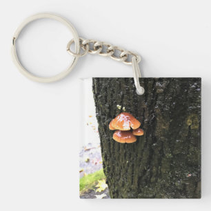 Paddenstoelen in een boom, Oregon Sleutelhanger