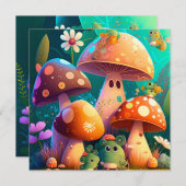 Paddenstoelen in het bos (Voorkant / Achterkant)