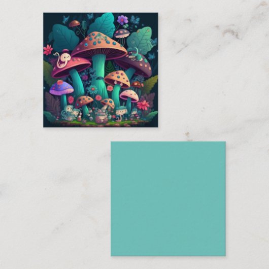 Paddenstoelen in het veld informatiekaartje (Voorkant / Achterkant)