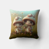 Paddenstoelen in het veld werpen kussen op (Achterkant)