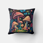 Paddenstoelen in het veld werpen kussen op (Achterkant)