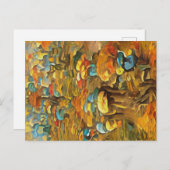 Paddenstoelen in het voorjaarsbos briefkaart (Voorkant / Achterkant)