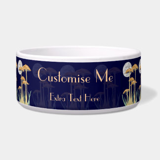 Paddenstoelen in Moonlight Pet Voerbakje