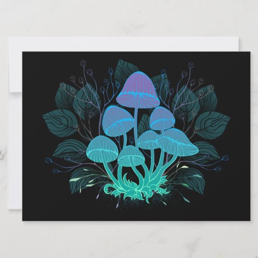 Paddenstoelen in Struiken Aankondiging (Voorkant)