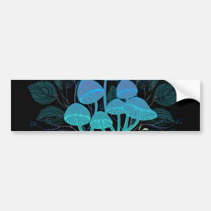 Paddenstoelen in struiken bumpersticker