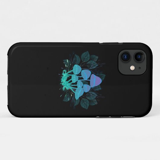 Paddenstoelen in struiken Case-Mate iPhone case (Achterkant (horizontaal))