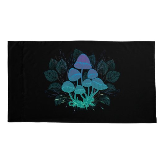 Paddenstoelen in struiken kussensloop (Achterkant)