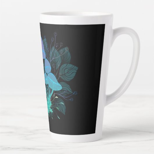 Paddenstoelen in Struiken Latte Mok (Rechts)