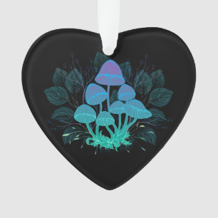 Paddenstoelen in struiken ornament
