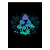 Paddenstoelen in struiken perfect poster (Voorkant)