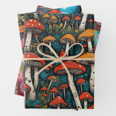 paddenstoelen inpakpapier vel (In situ)