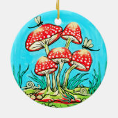 paddenstoelen keramisch ornament (Achterkant)
