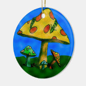 paddenstoelen keramisch ornament (Links)