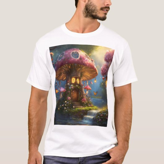 Paddenstoelen Leuke Fantasy Dreamcatcher T-shirt (Voorkant)